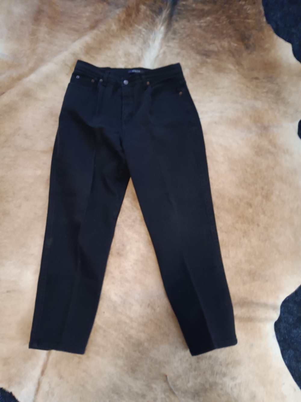 bill blass Women's Straight Leg Black Jeans